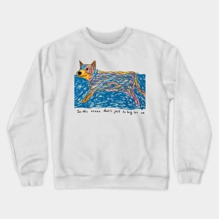 Small paws, big ocean Crewneck Sweatshirt